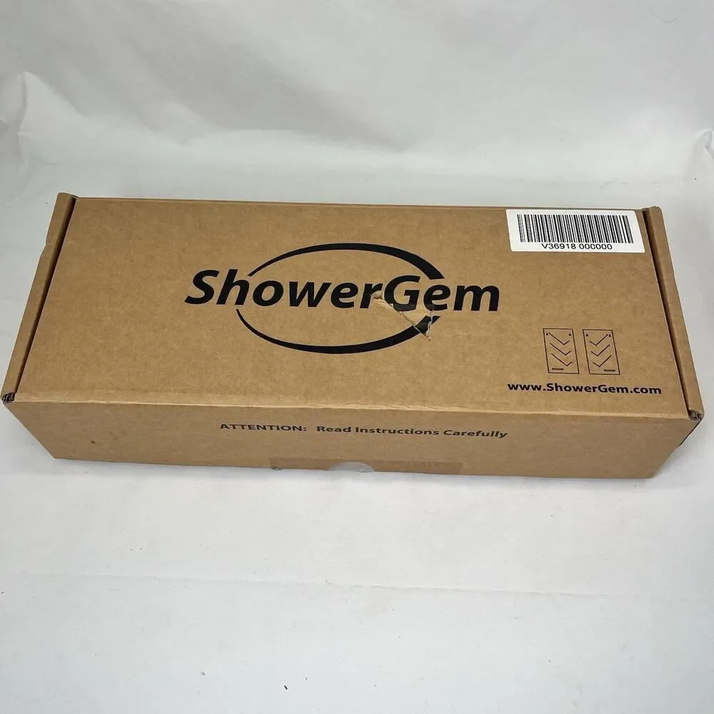 ShowerGem Acrylic Shower Organizer Twin Pack Caddy Shelf Aesthetic Storage NIB